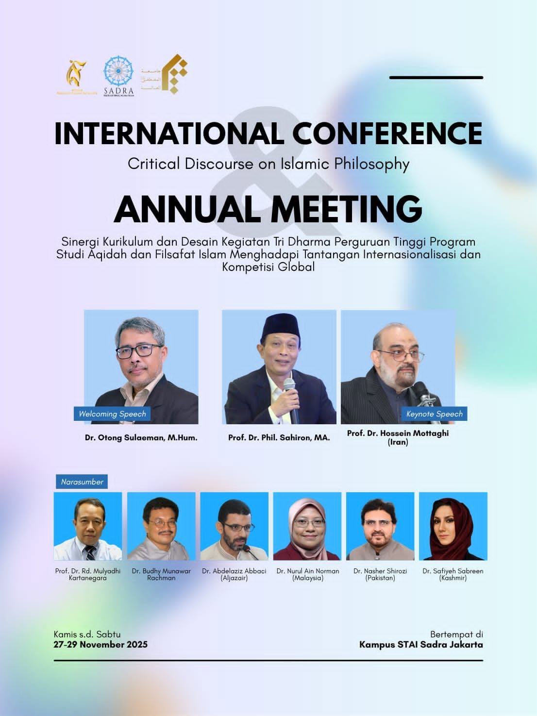 International Conference & Annual Meeting on Critical Discourse in Islamic Philosophy